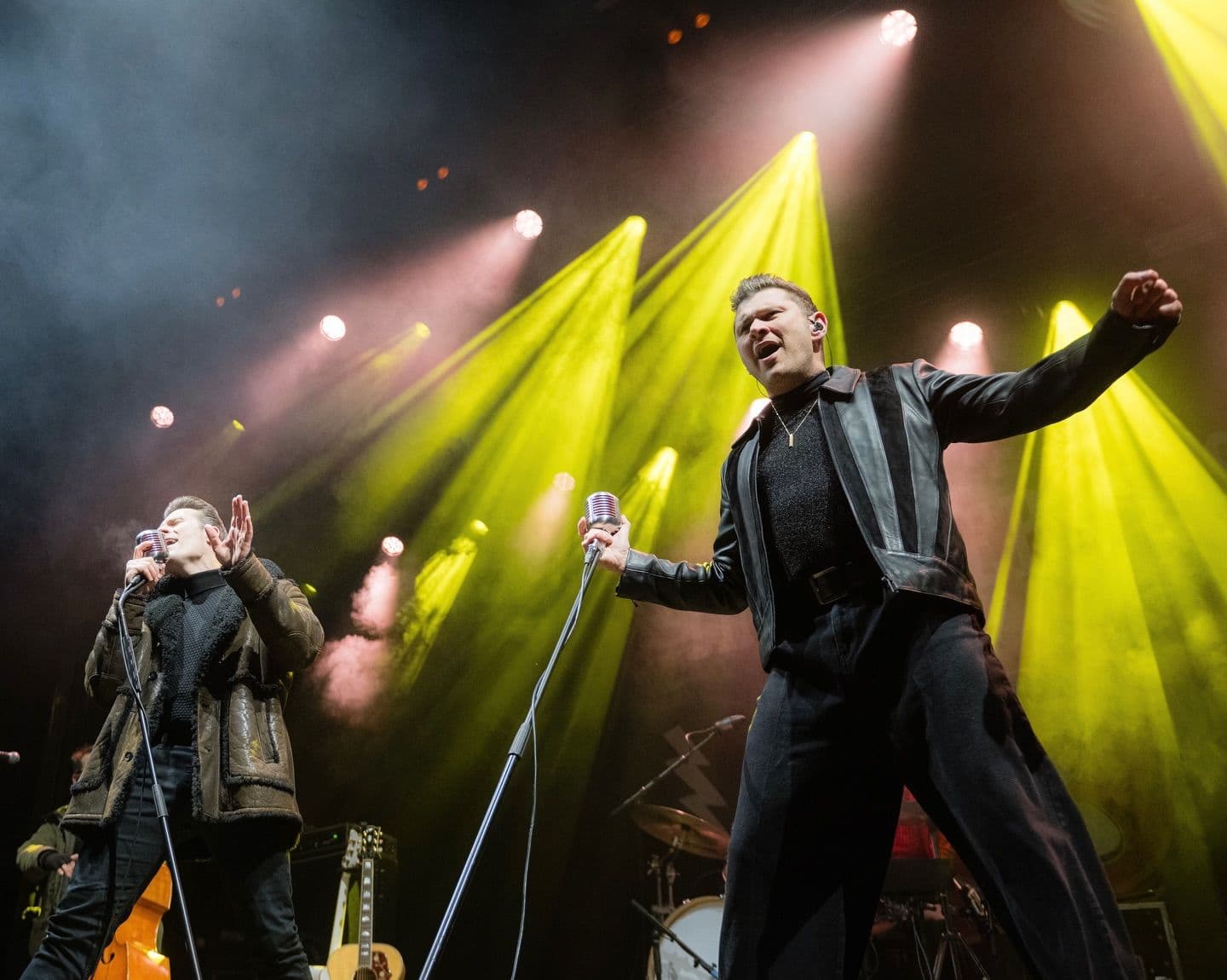 The Baseballs während ihres Konzerts in der Schweiz