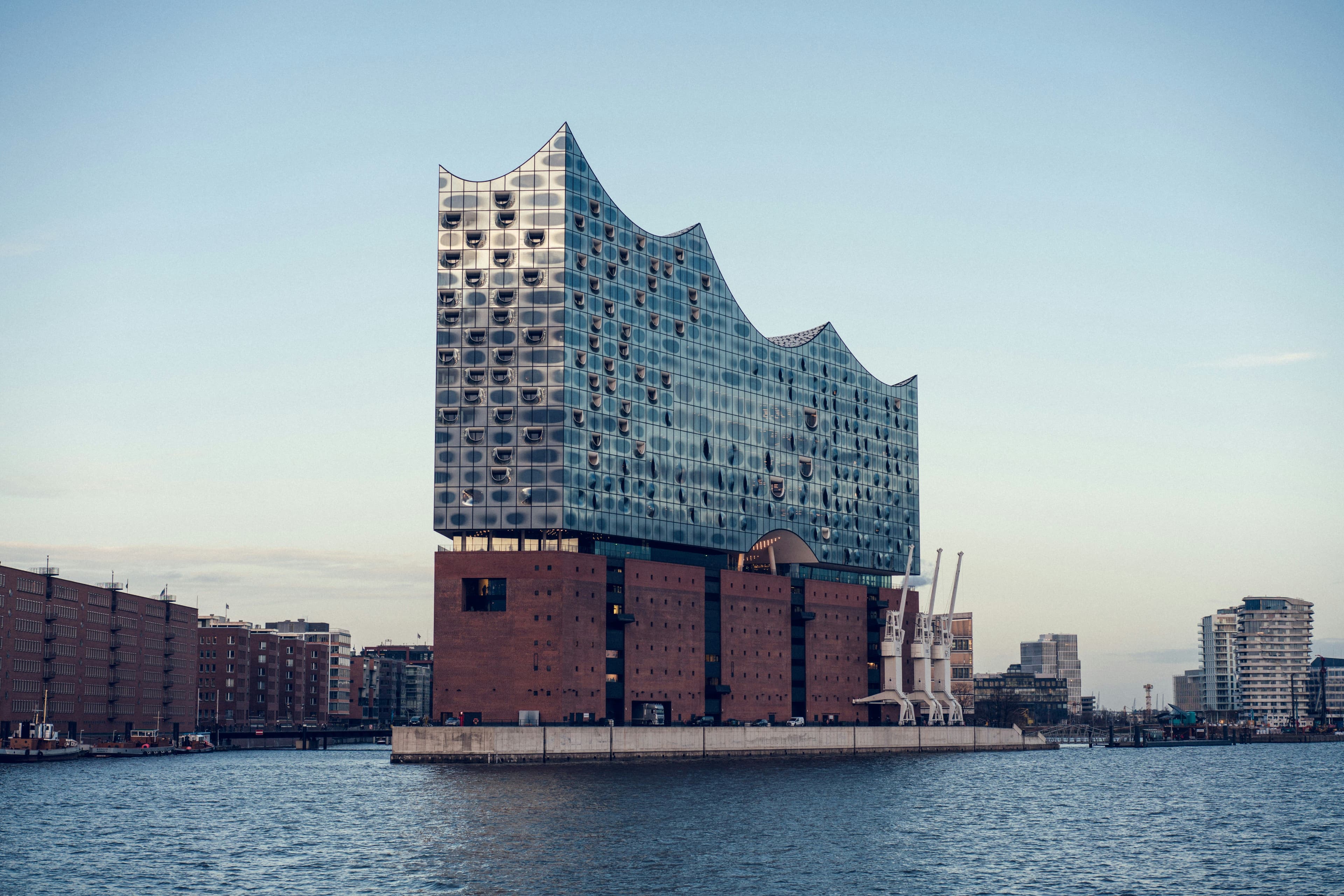Blick auf die Elbphilharmonie